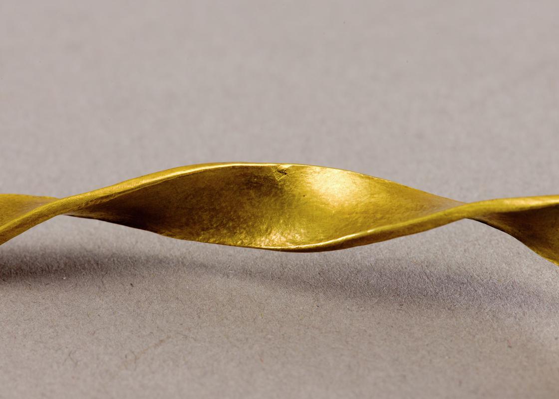 Middle Bronze Age gold ribbon torc