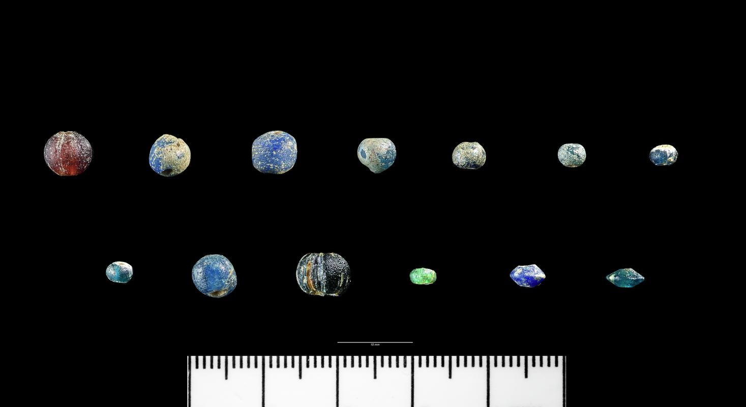 Roman glass beads - x 13