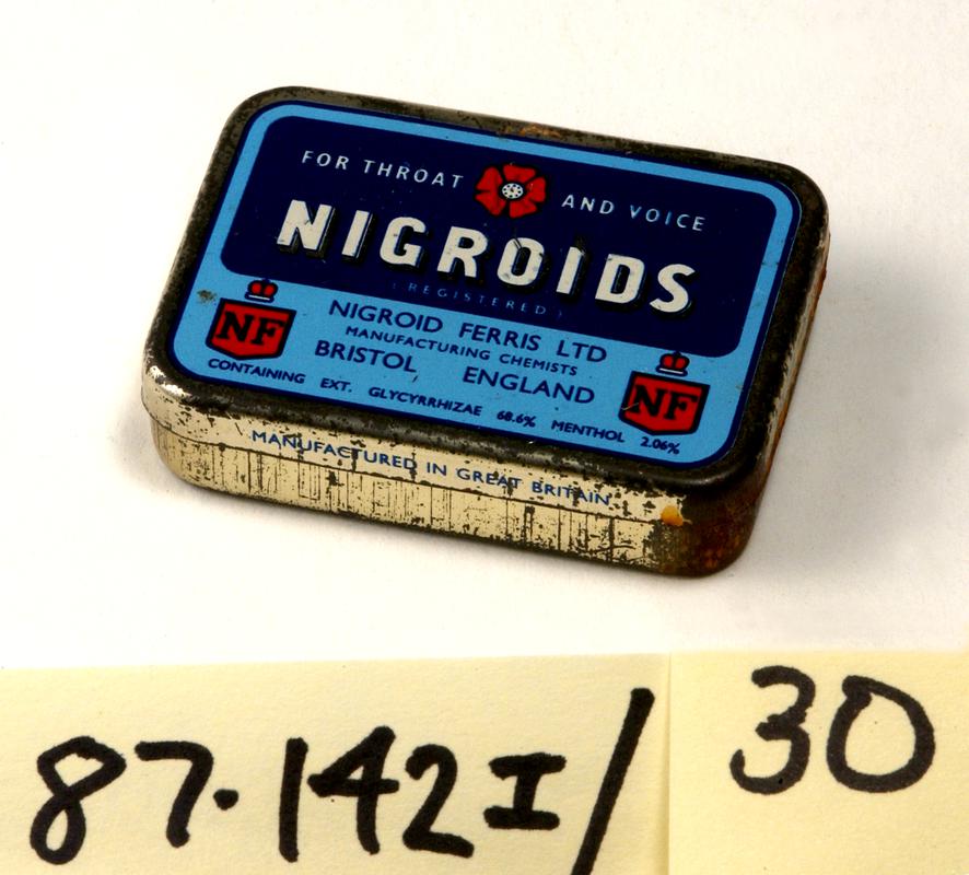 Nigroids tablets tin