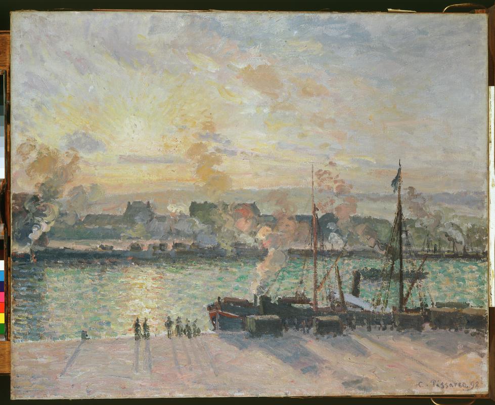 Sunset, the Port of Rouen (Steamboats)