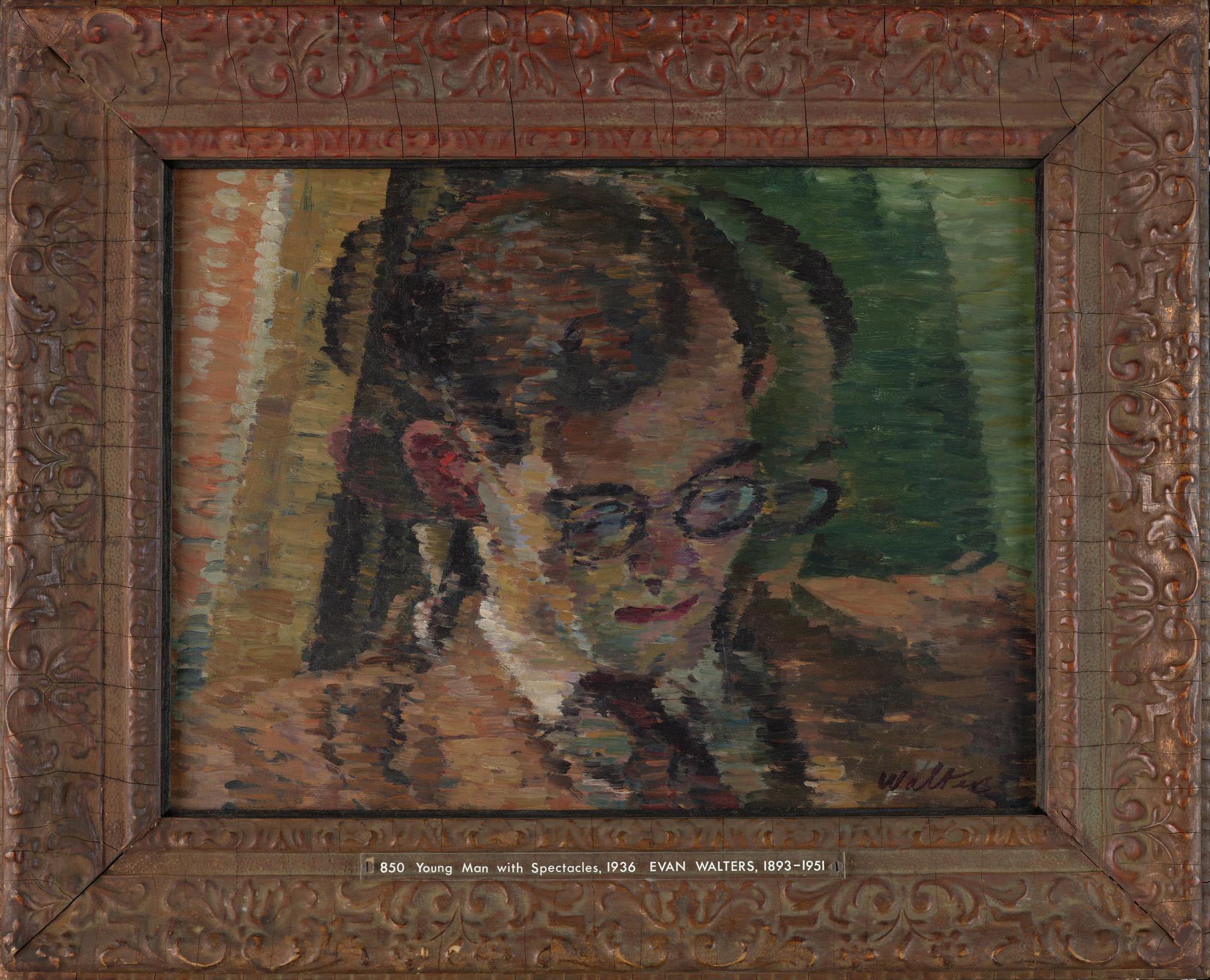 Young man with spectacles