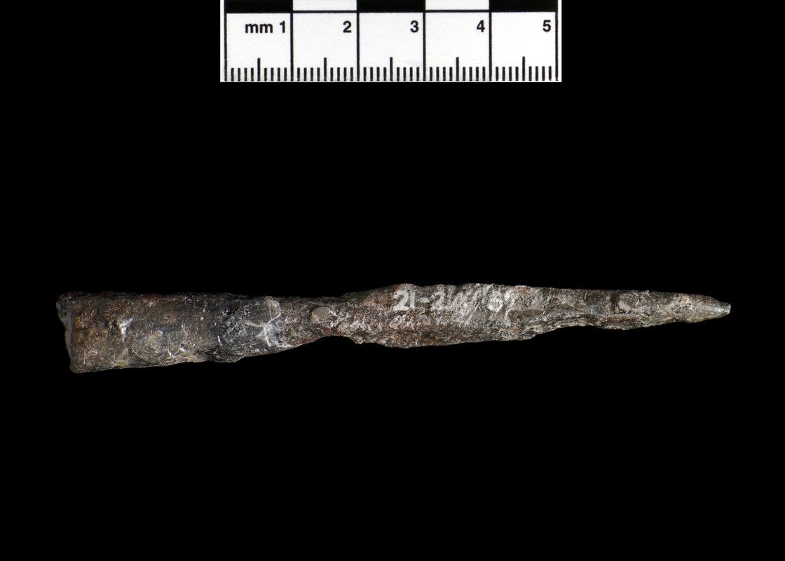 Medieval iron socketed arrowhead