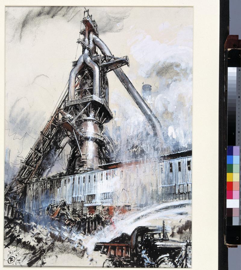 No. 4 Blast Furnace, Margam Works (painting)