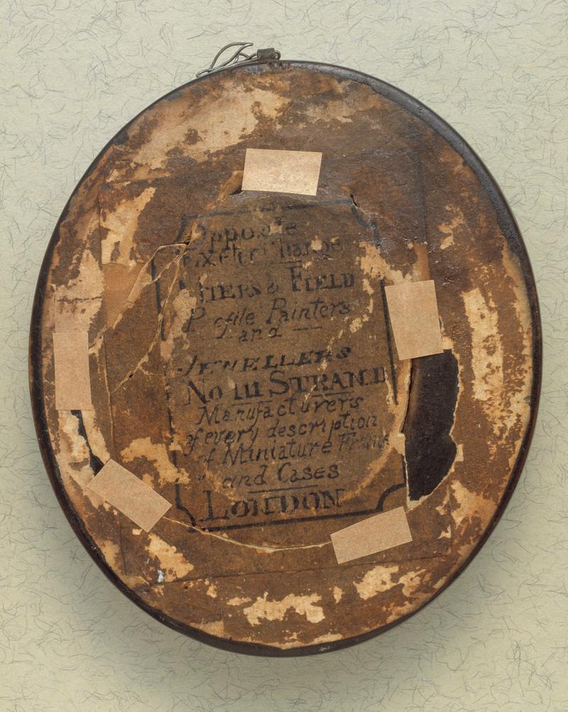 Profile silhouette portrait of an unknown man