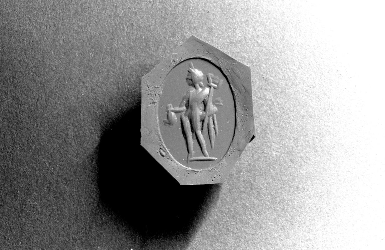 Roman intaglio (Mercury)