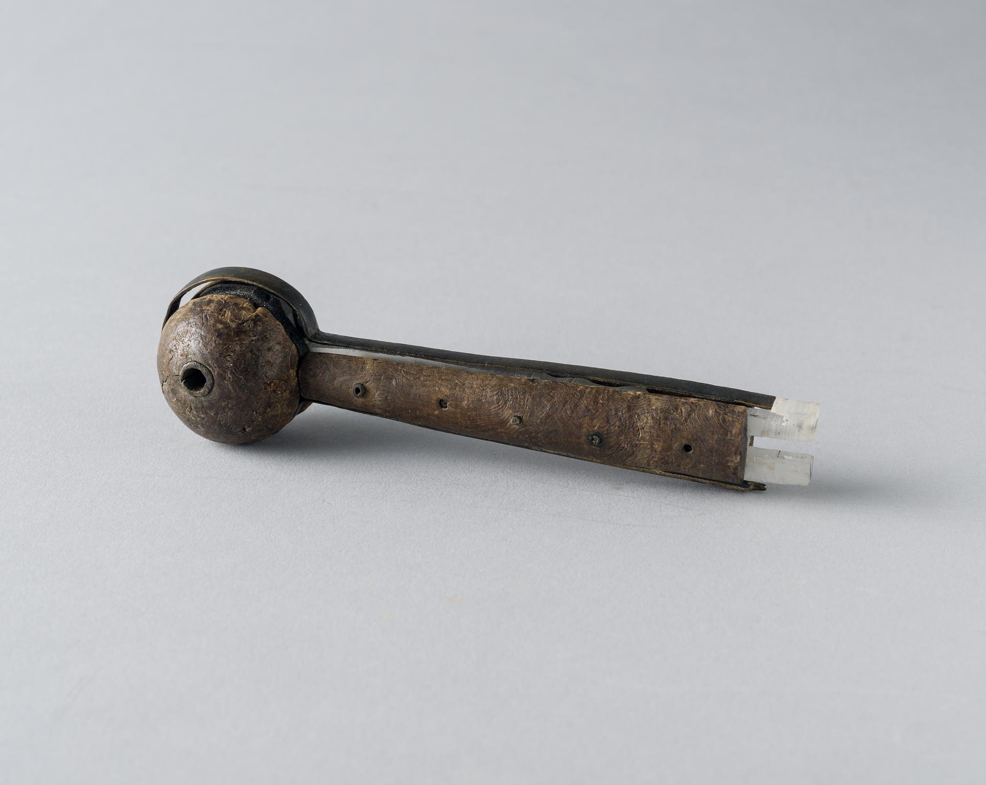 Medieval wooden dagger hilt