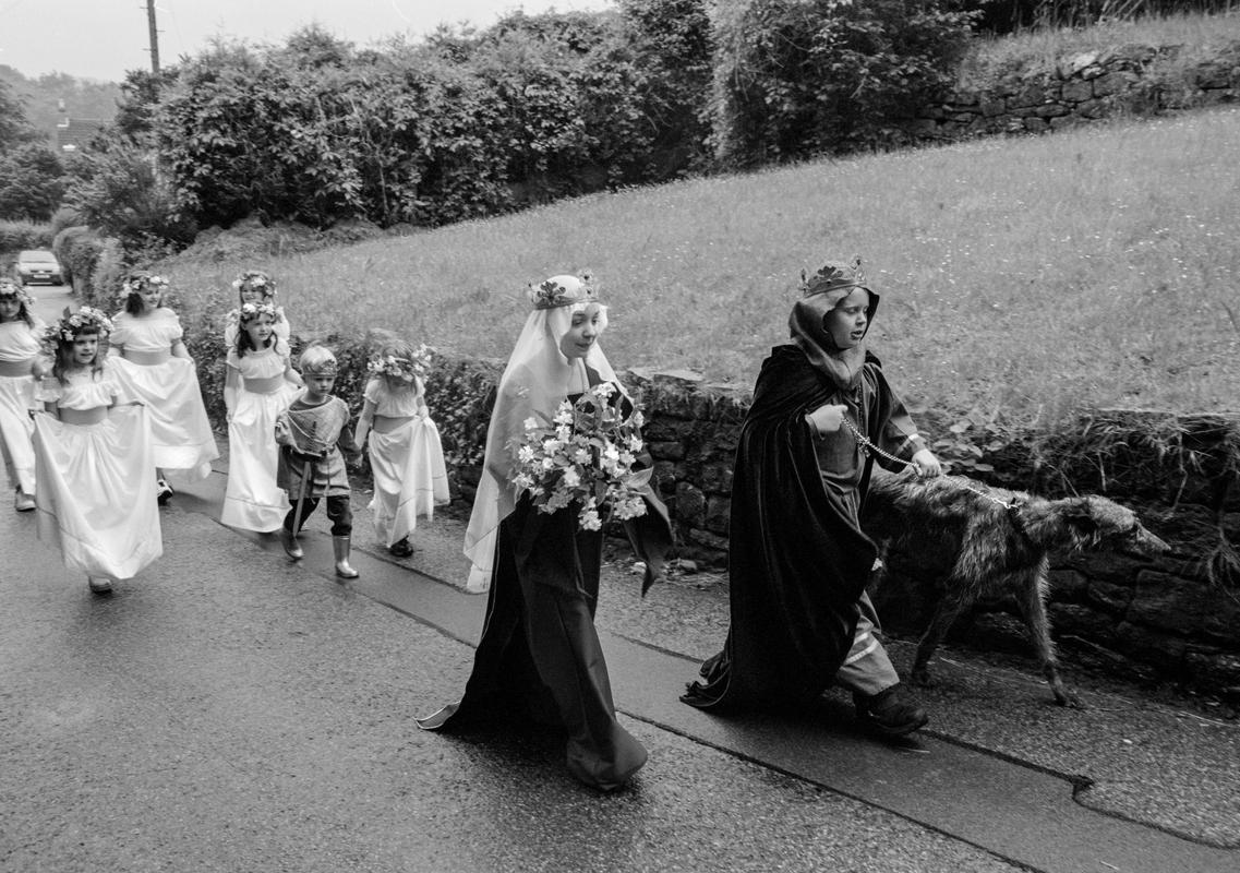 GB. WALES. Tintern. Queen's Jubilee parade. 2002.