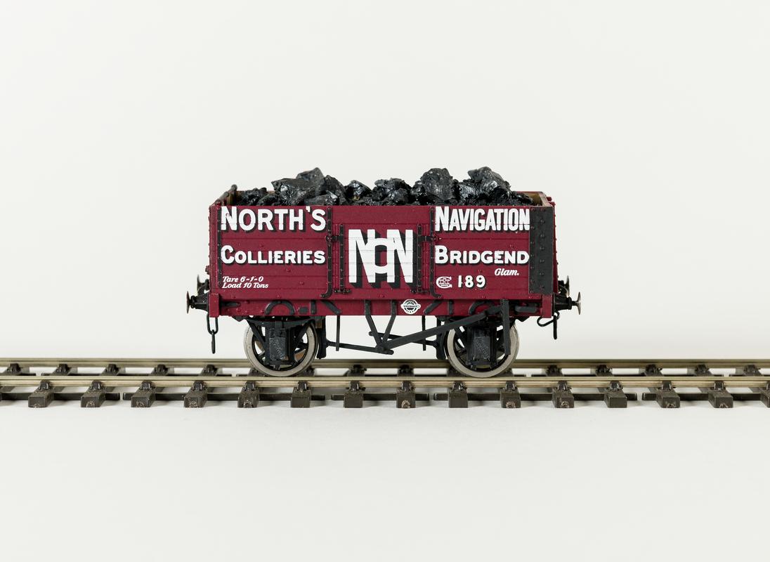 model, train truck, North's Navigation, Colloeries Bridgend, Glam, No 189