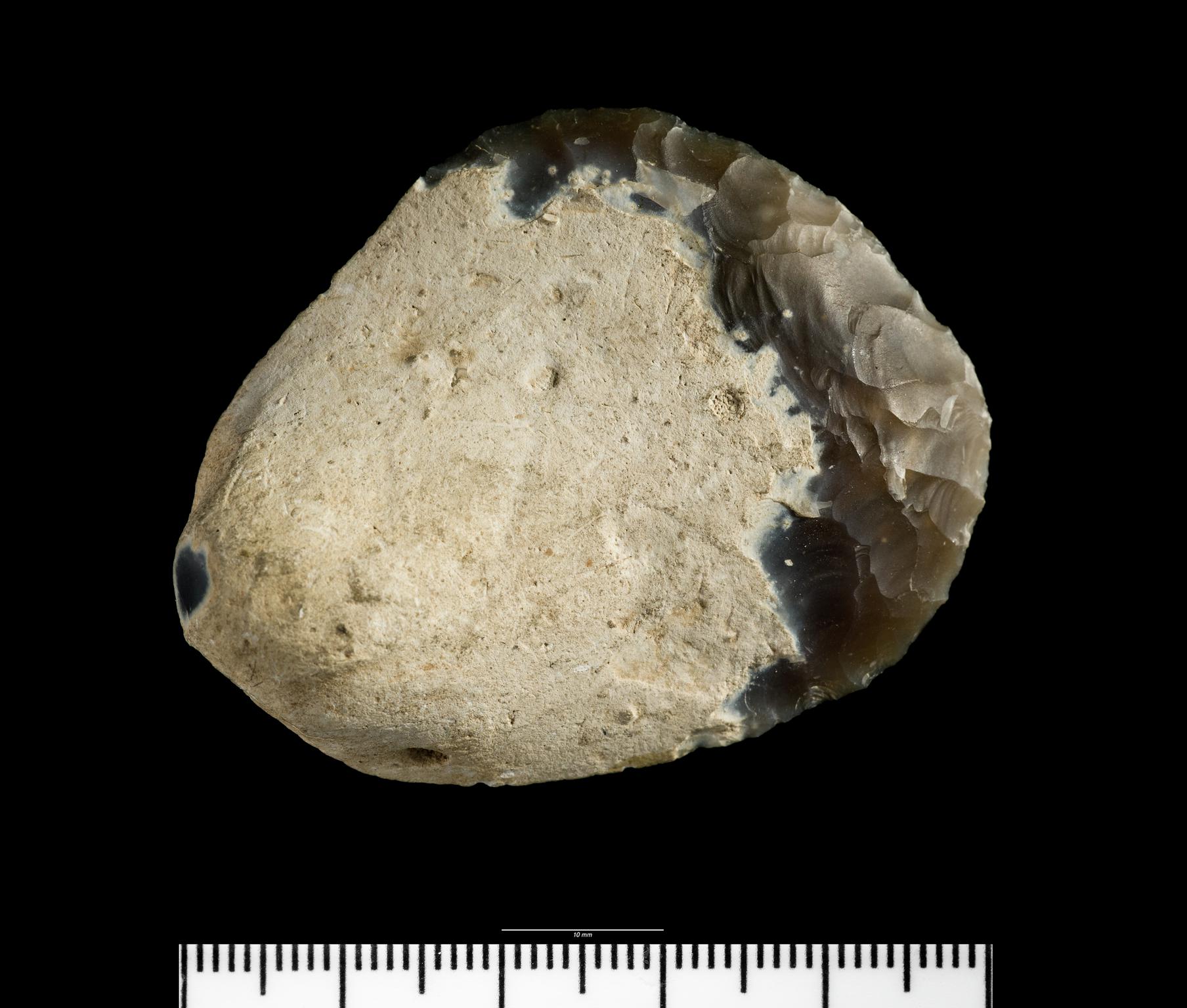 Early Bronze Age flint convex scraper