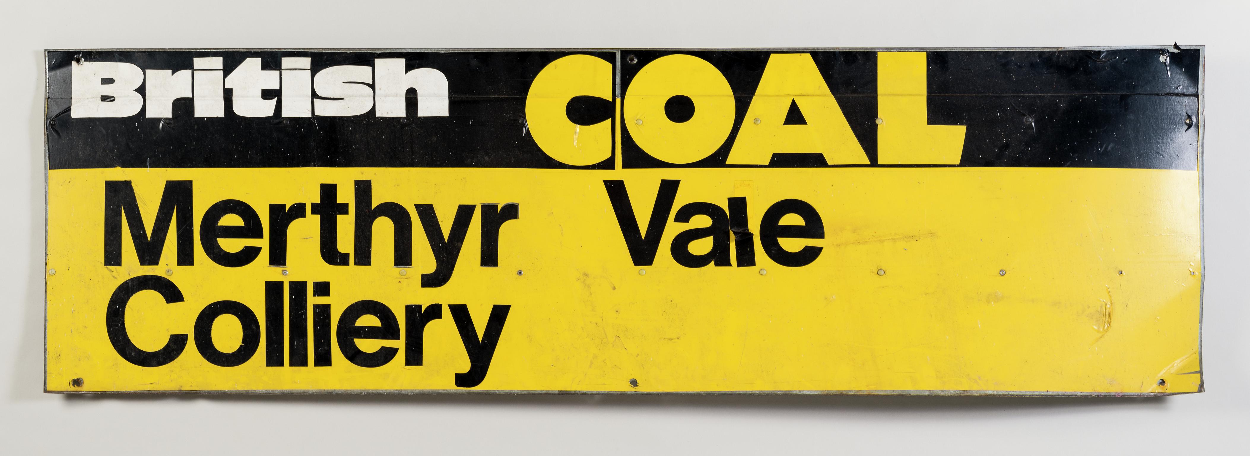 Merthyr Vale Colliery, sign