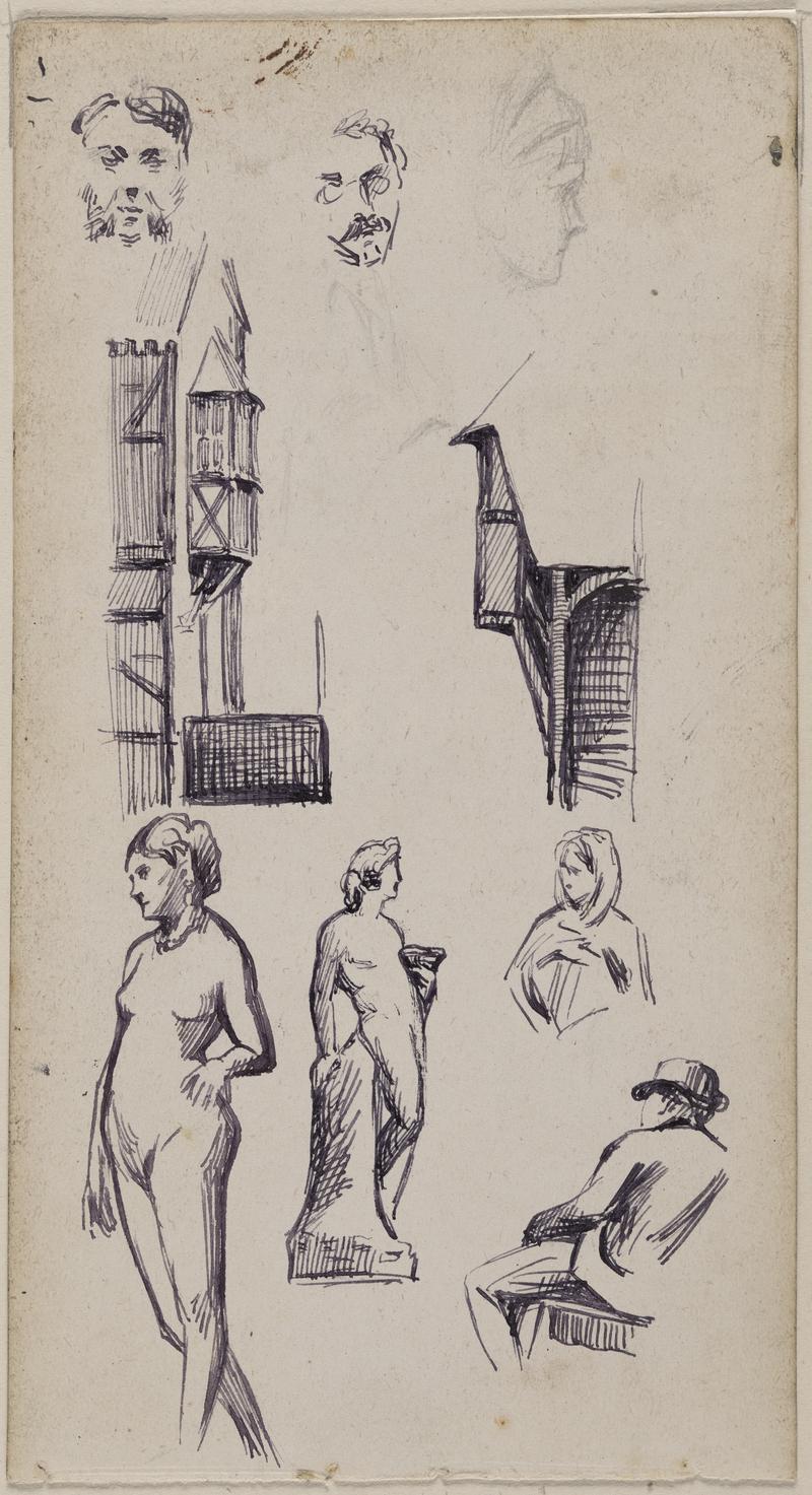 Astudiaethau o ffigyrau a phensaernïaeth