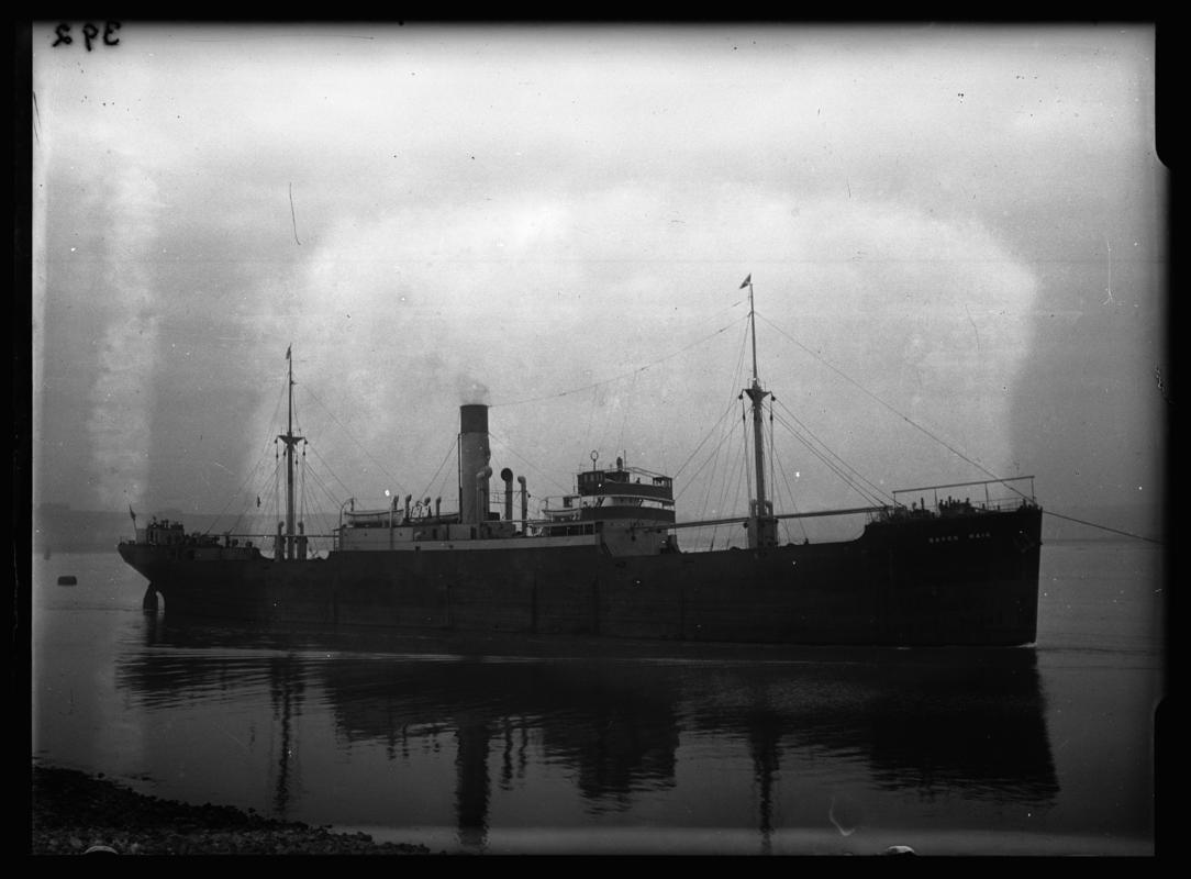 S.S. BARON HAIG, glass negative