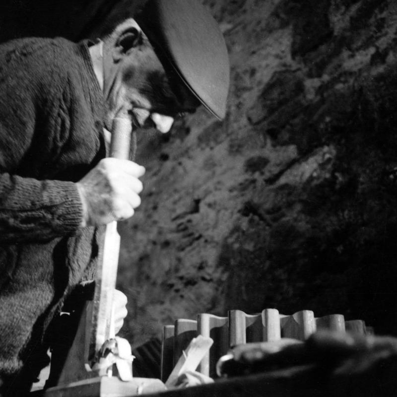 Dinorwig quarry, pattern making moulding, photograph