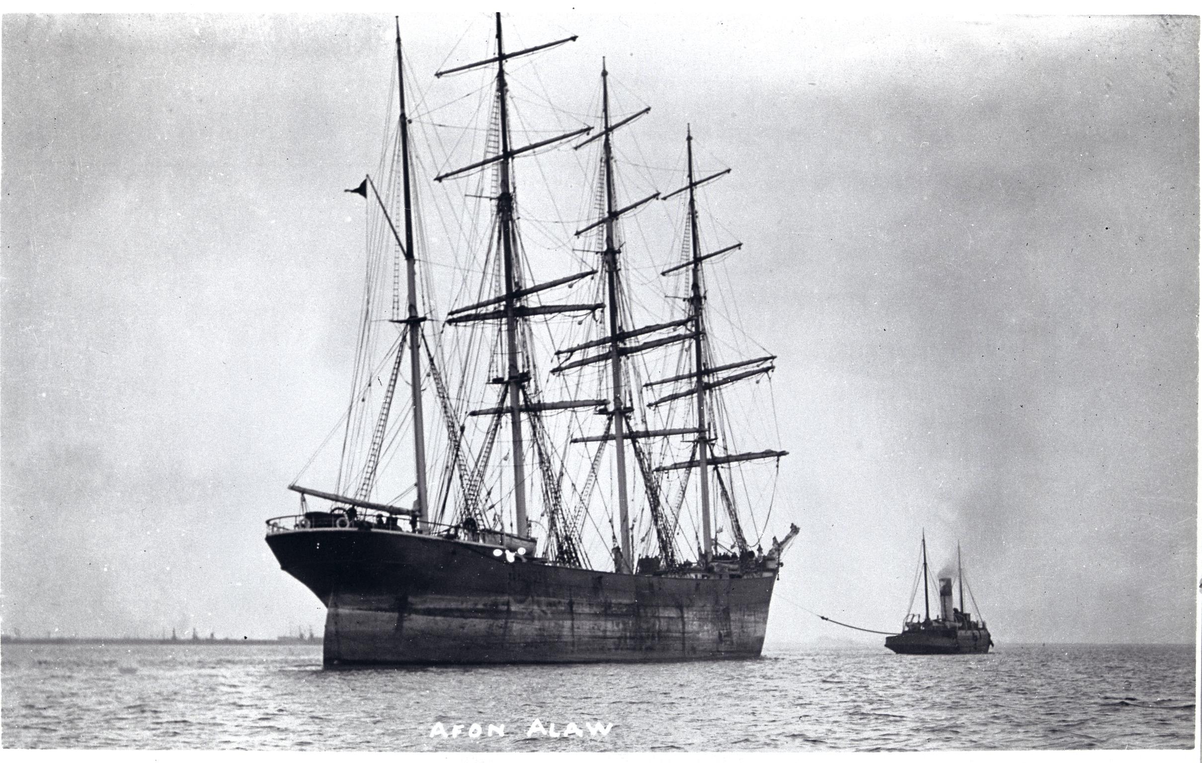 Album of postcards of sailing vessels
