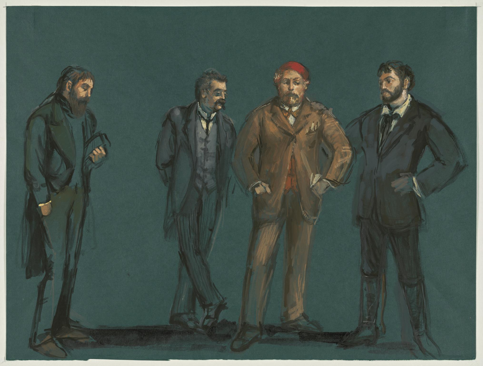 Four Principal Men, 'La Boheme'