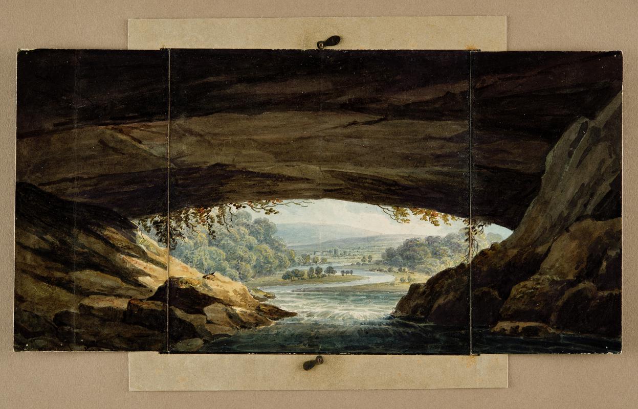 Interior of the cave at Porth yr Ogof