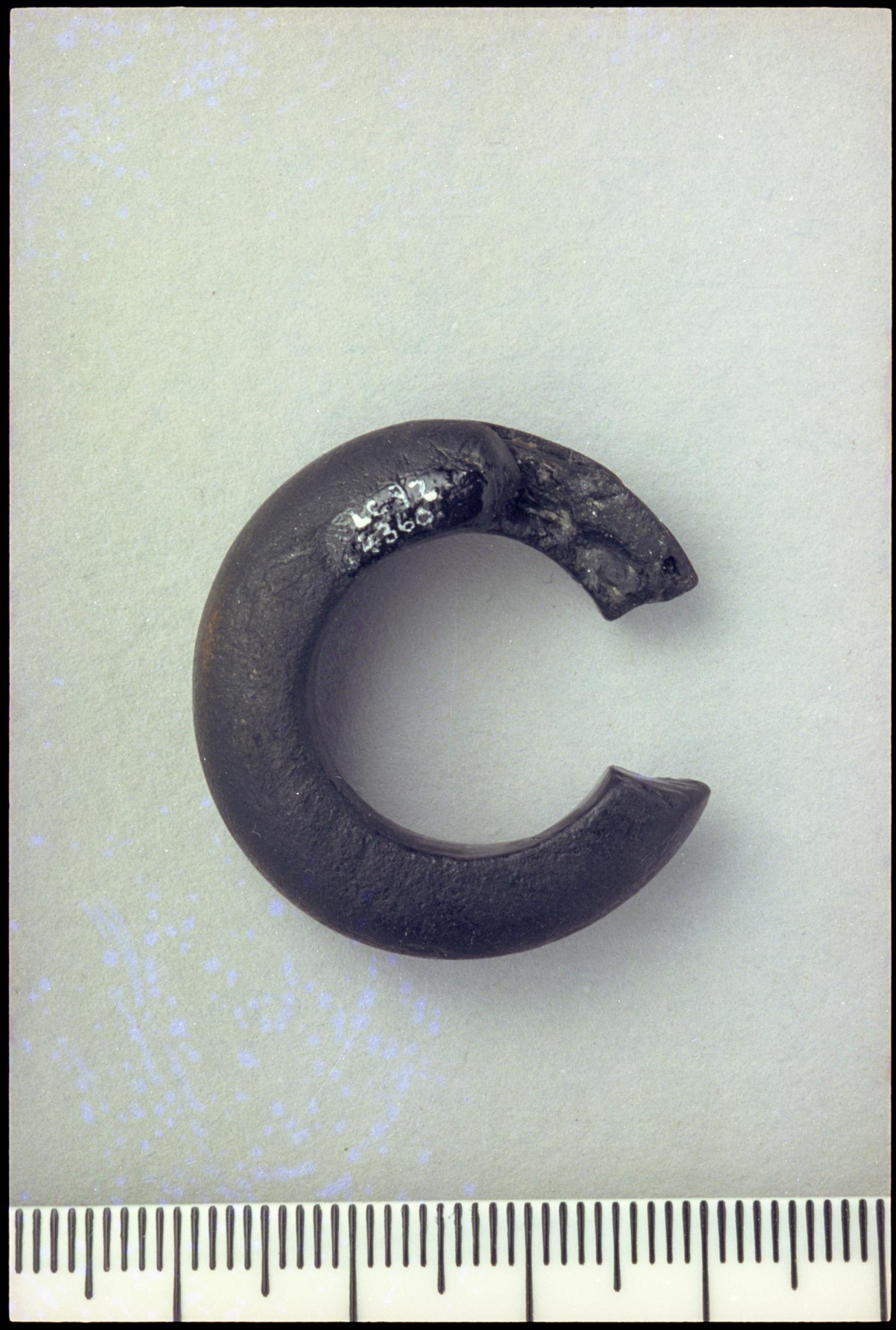Early Medieval cannel coal finger ring