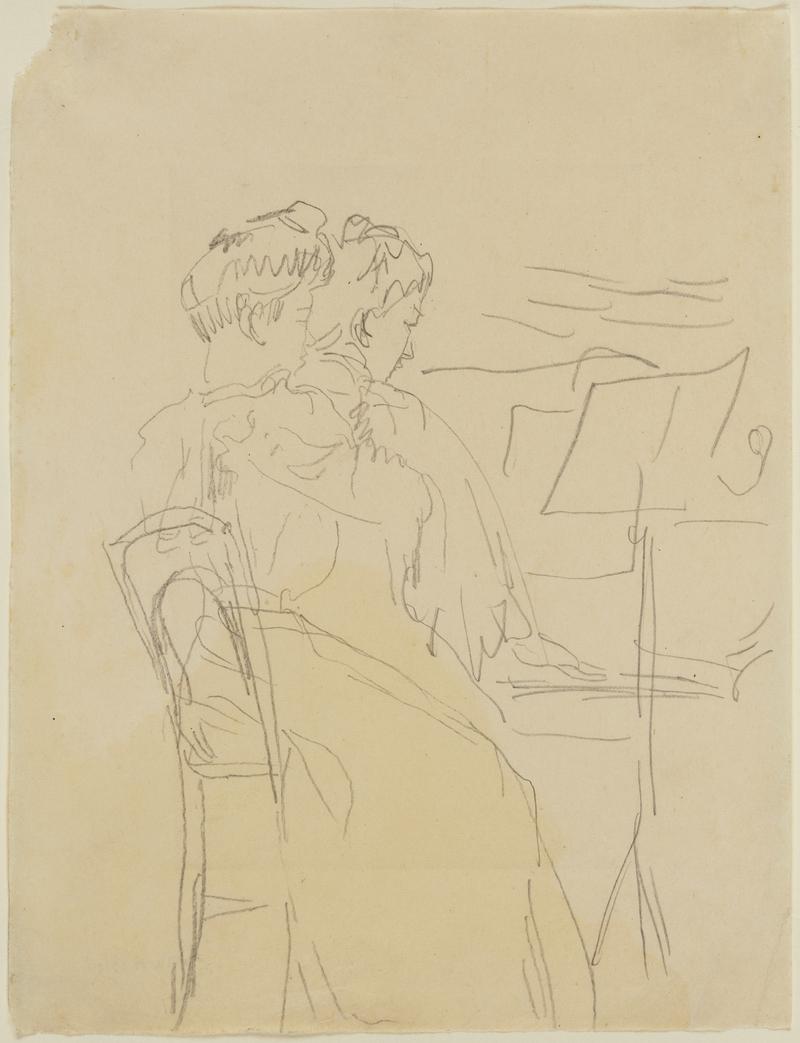 Two Women Playing Violin and Piano