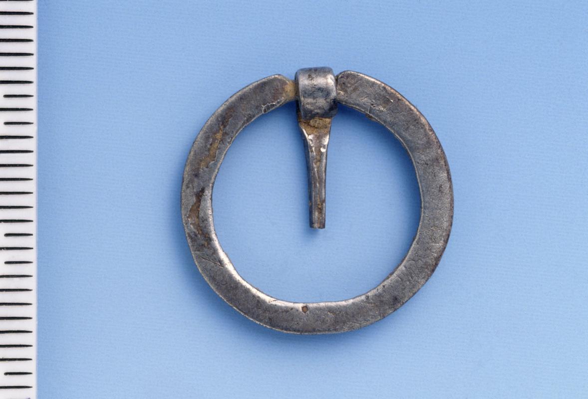 silver annular brooch