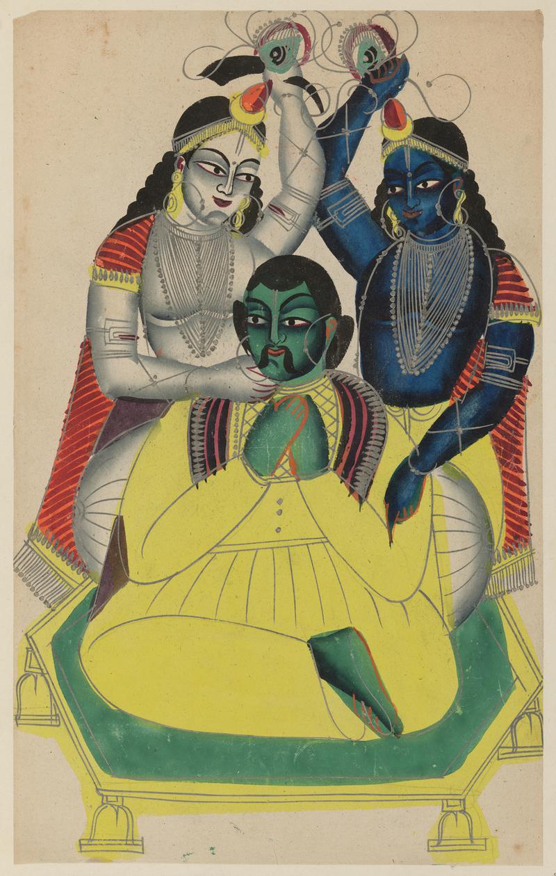 Balaram and Krishna attack Kangsha