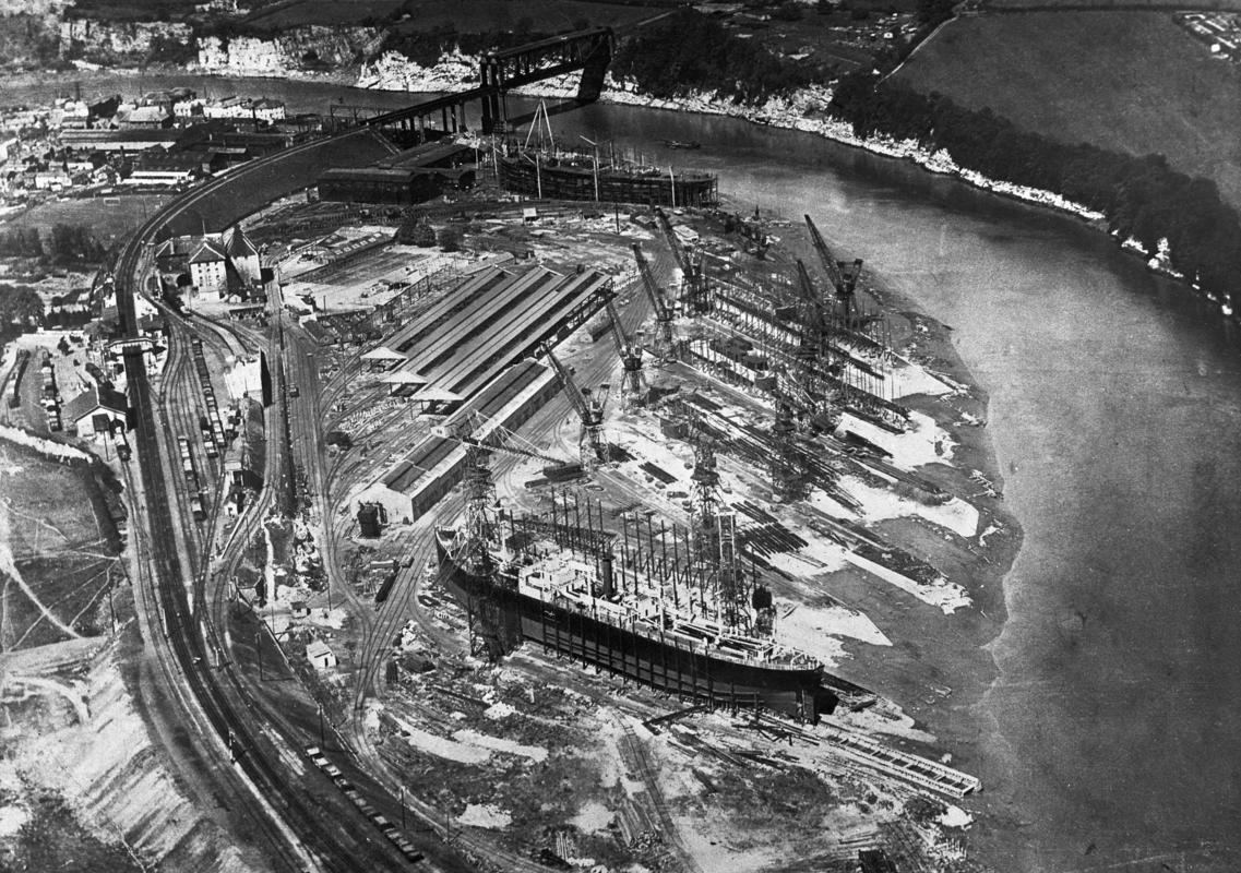 Shipyard of the Monmouth Shipbuilding Co. Ltd. at Chepstow