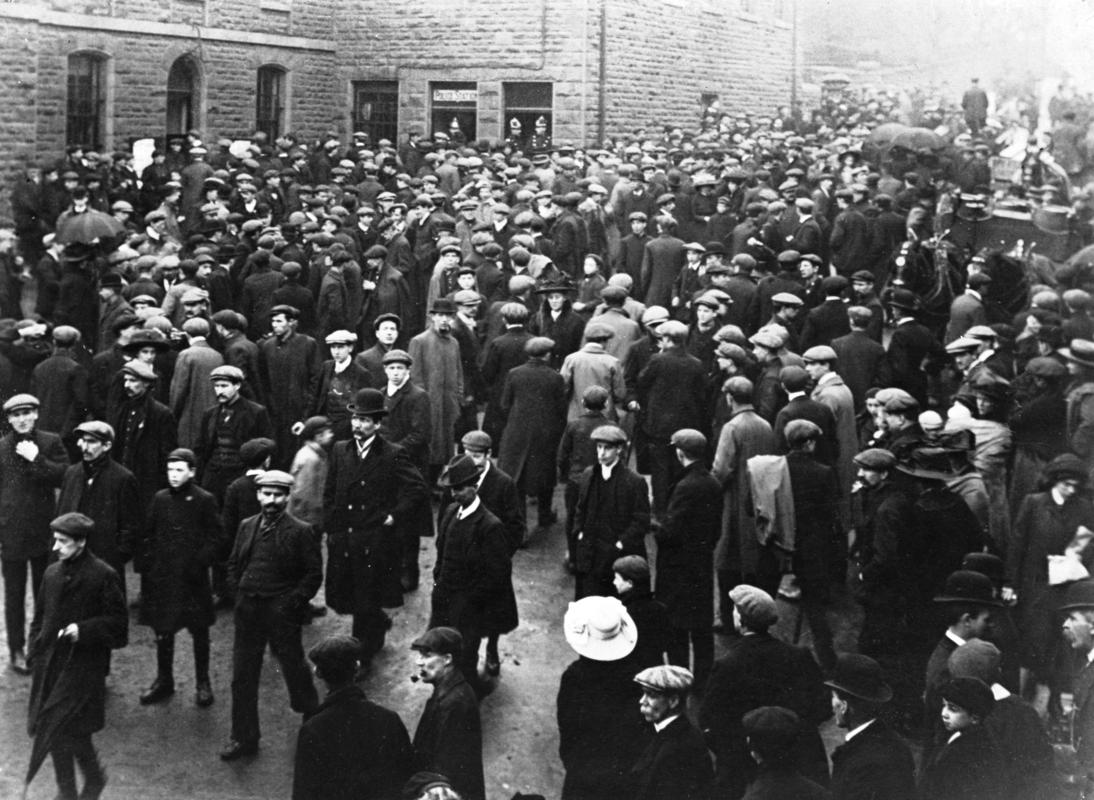 Cambrian Combine Strike, photograph