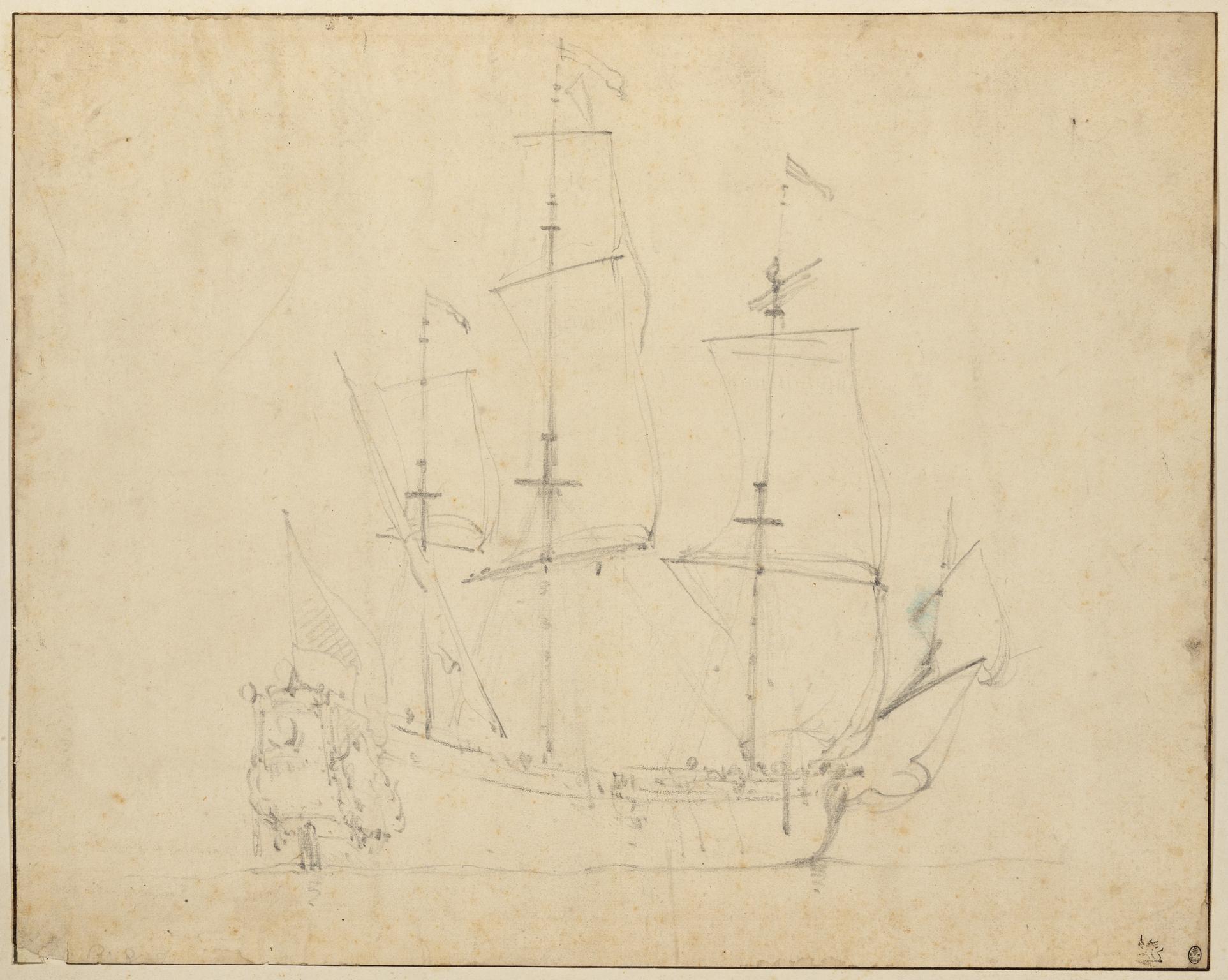 Sketch of a Seventeenth Century Ship