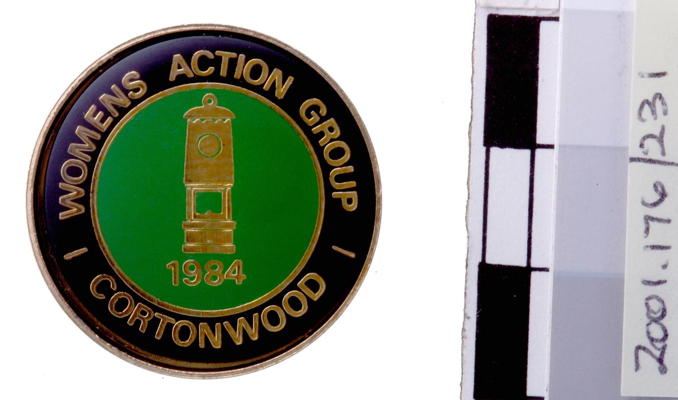 N.U.M. womens group, badge