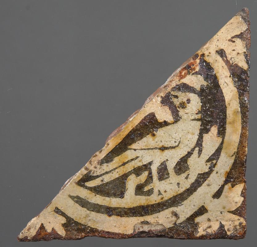 Medieval ceramic floor tile