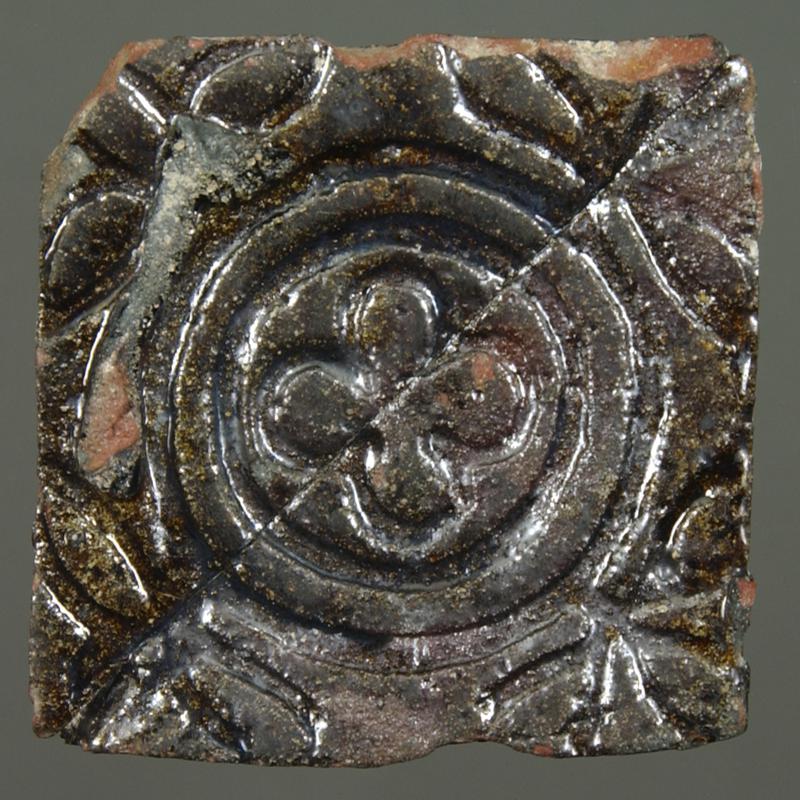 Medieval ceramic floor tile