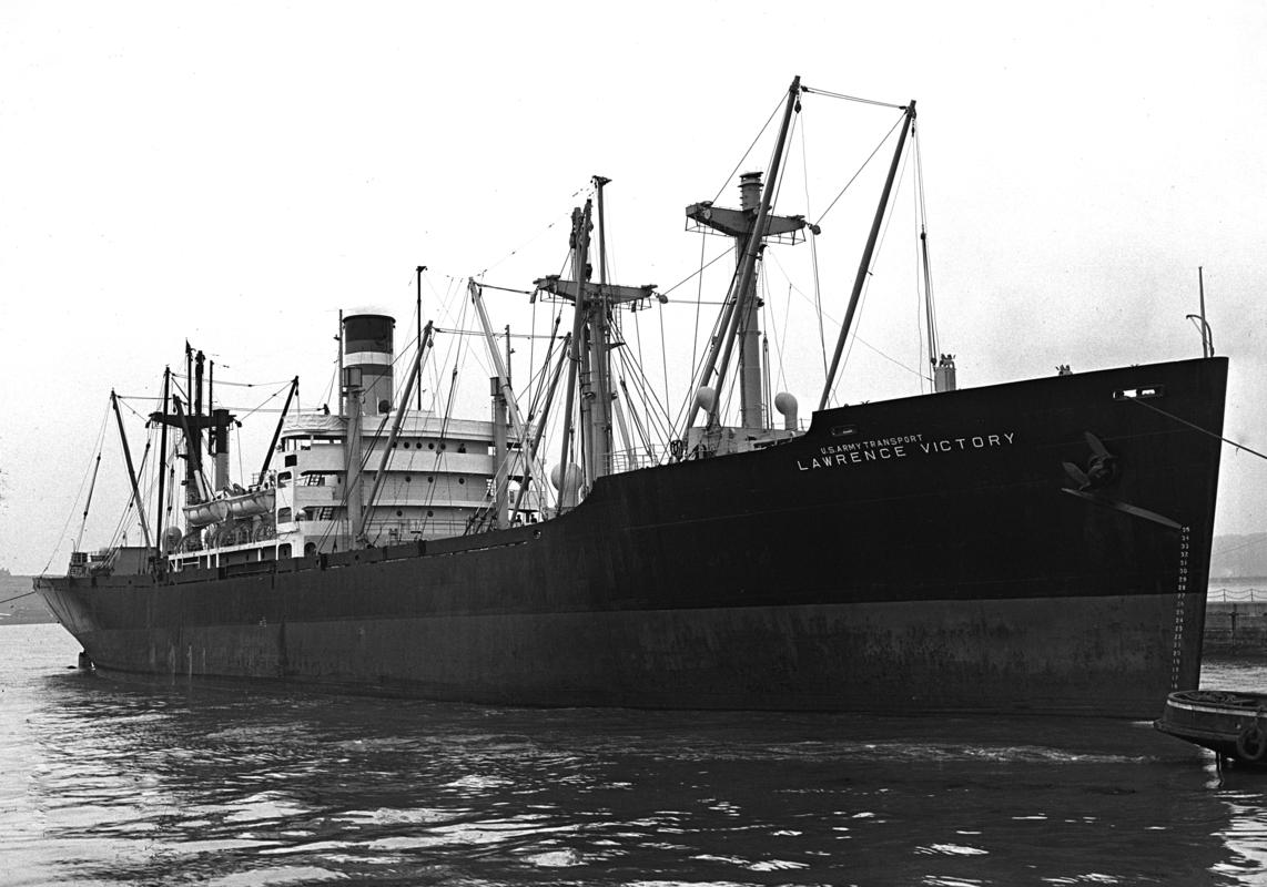 S.S. LAWRENCE VICTORY, glass negative