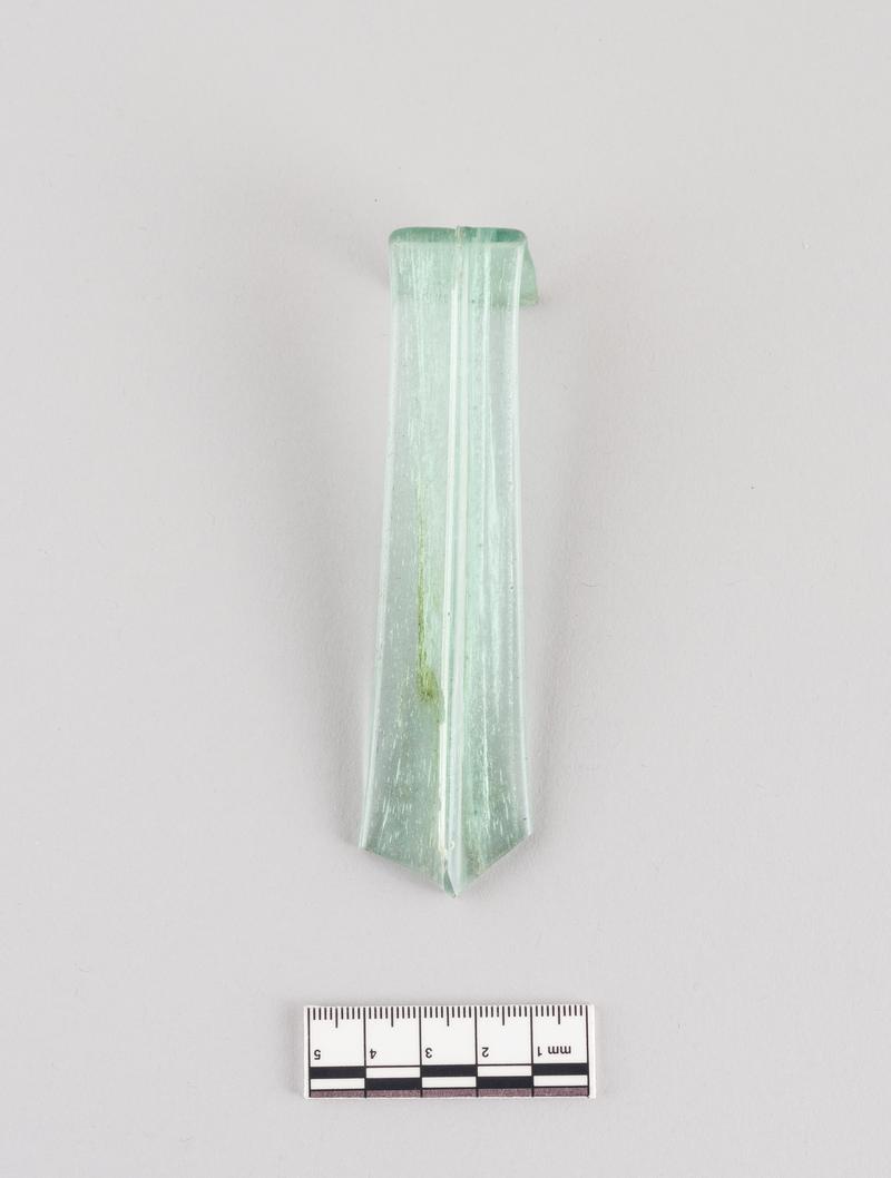 Roman glass flask handle