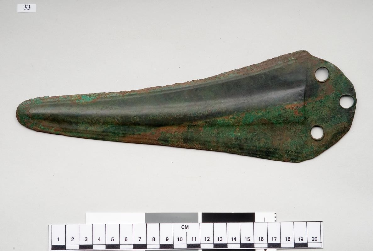 Early Bronze Age copper halberd