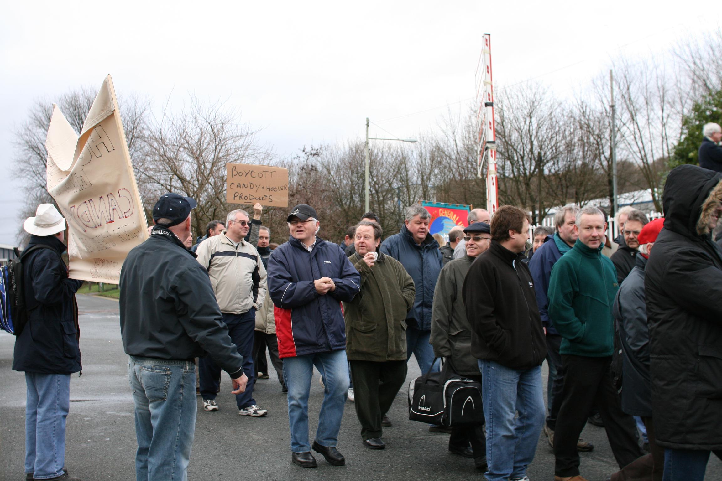 Hoover factory march, Merthyr Tydfil, photograph