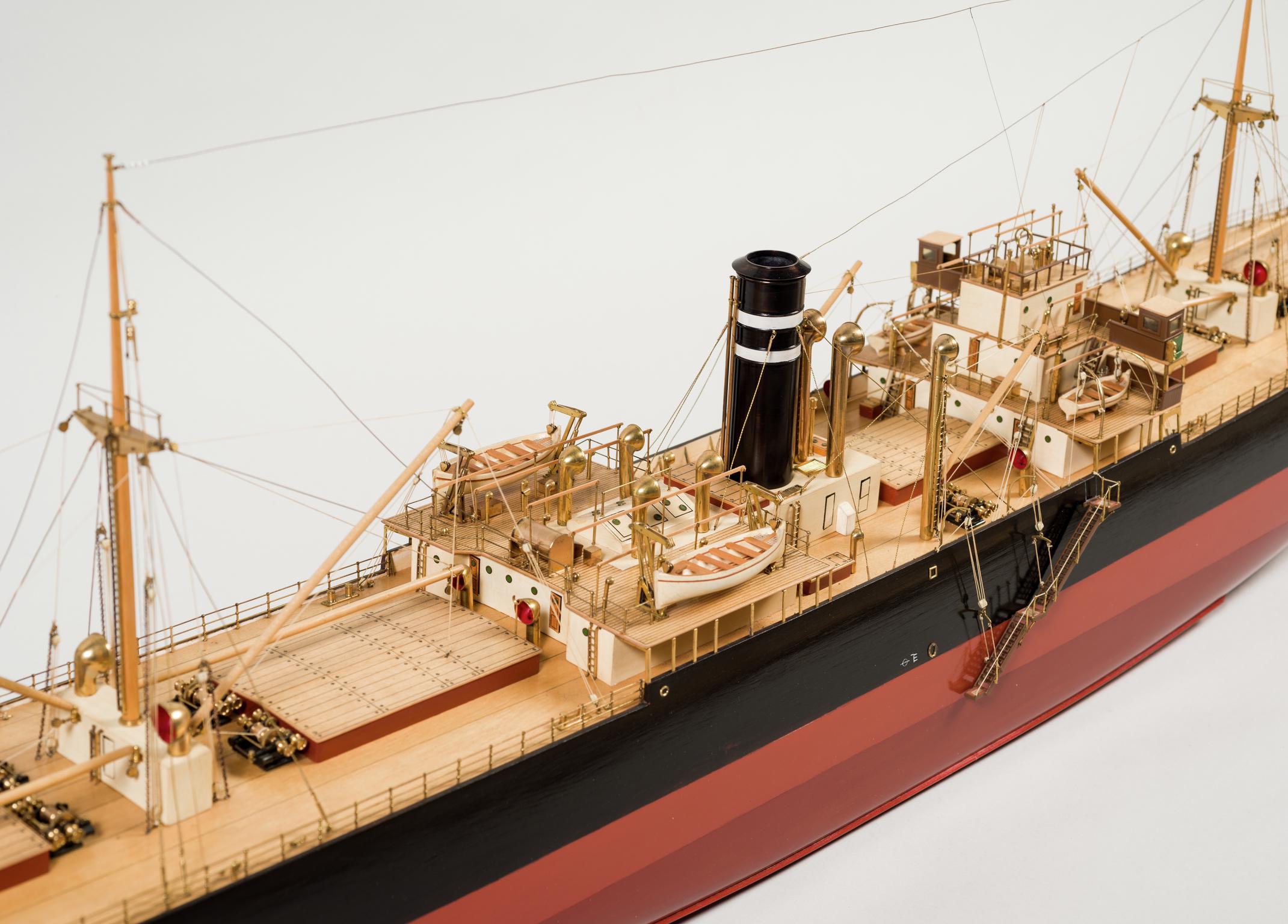 S.S. LLANASHE, full hull ship model