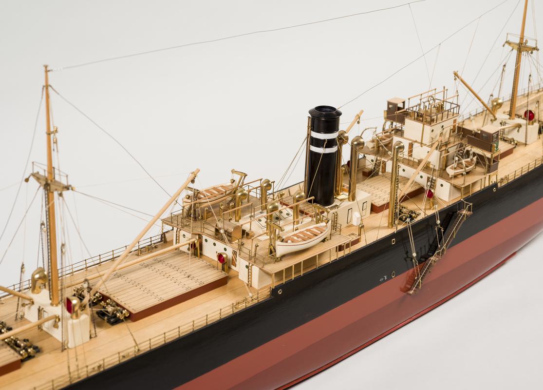 S.S. LLANASHE, full hull ship model