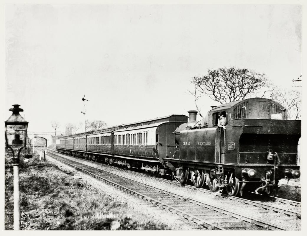 Locomotive 387 near Lower Penarth