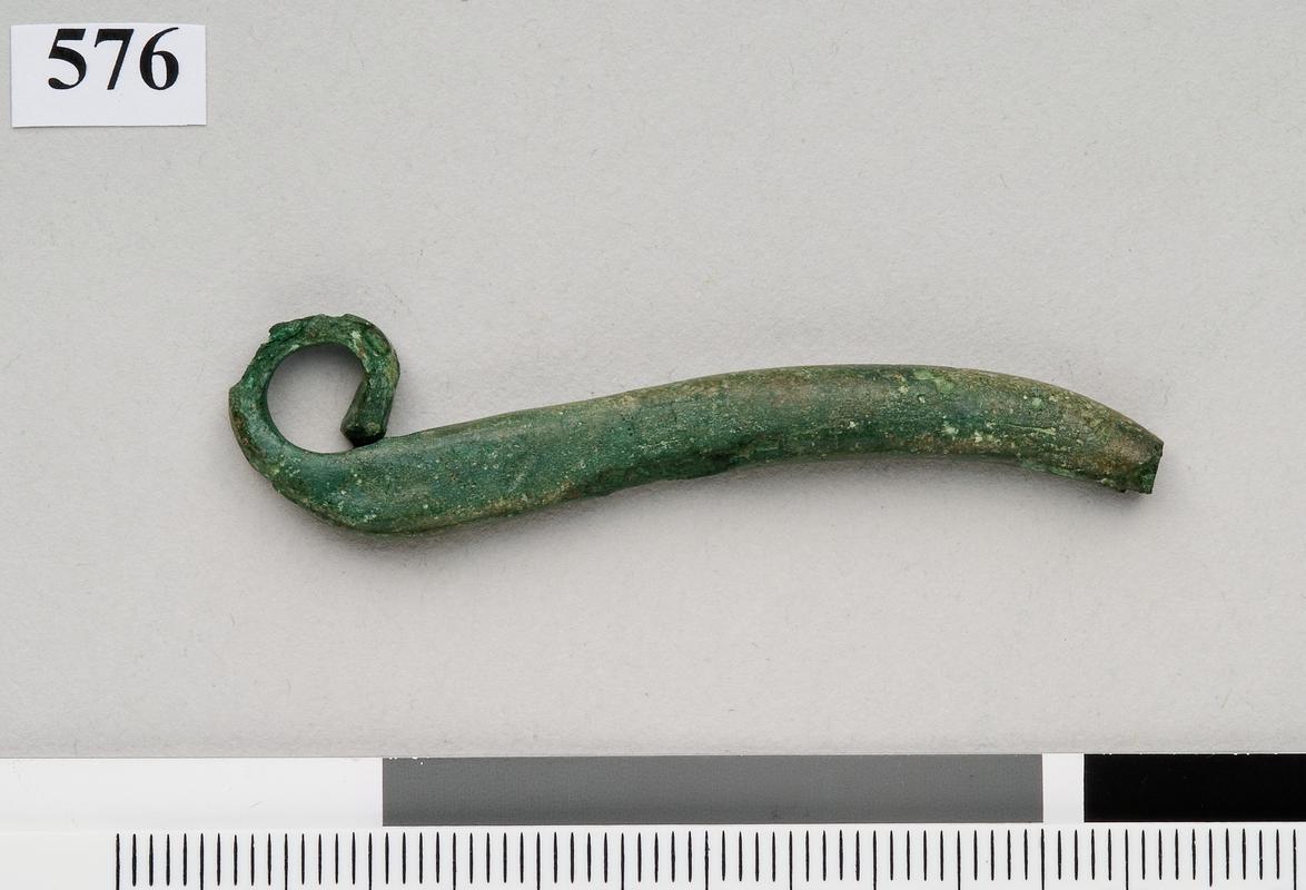 Roman copper alloy end looped pestle
