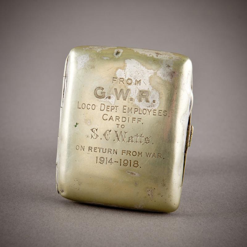 G.W.R. 1914-1918 cigarette case