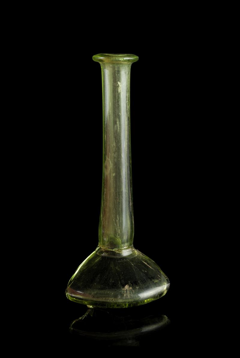 Roman glass flask neck