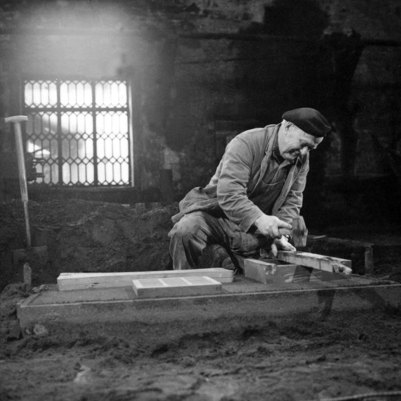 Dinorwig quarry, pattern making moulding, photograph