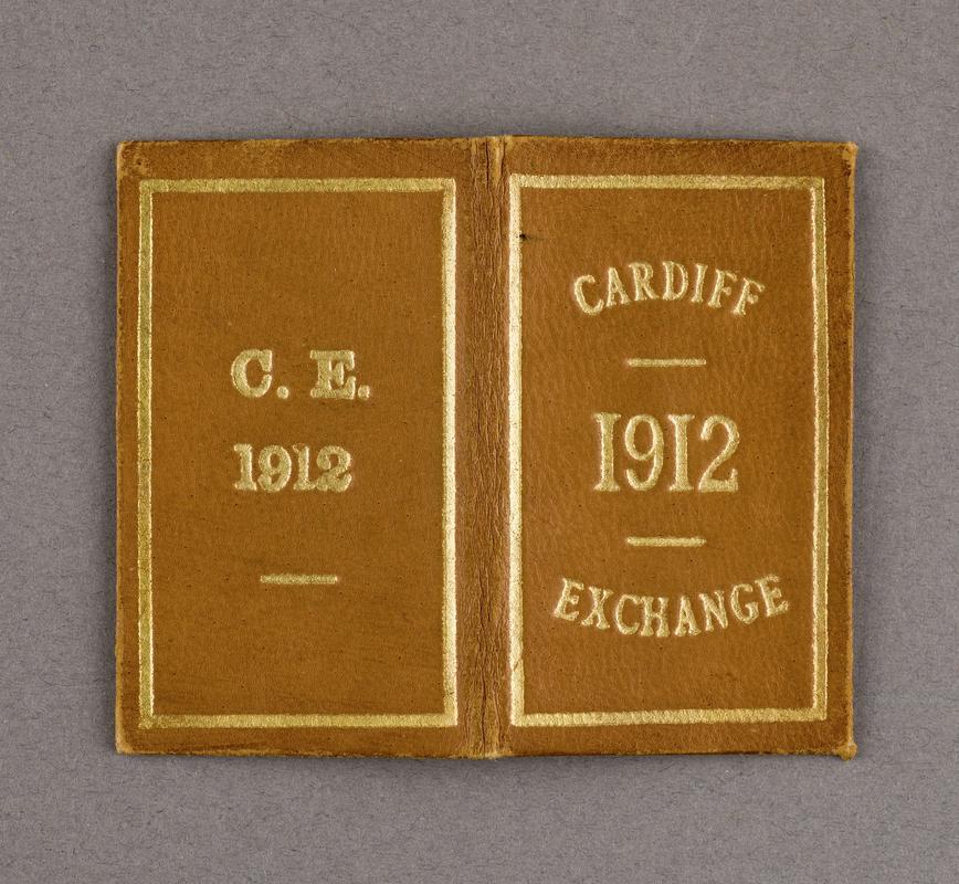 Membership ticket issued to Hugh Ingeldew for Coal Exchange for 1912