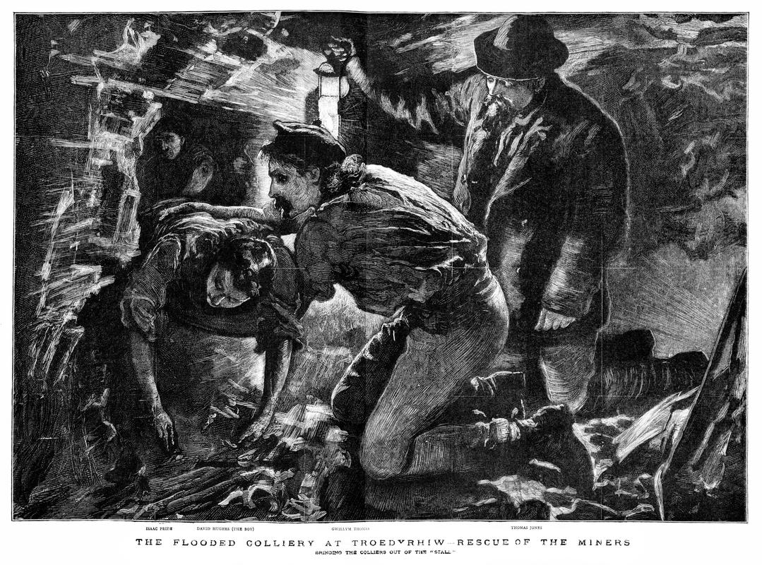 "Bringing the miners Out", Tynewydd Colliery disaster