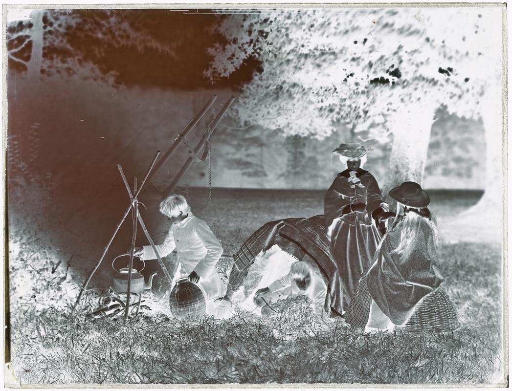 Palmistry (glass negative)