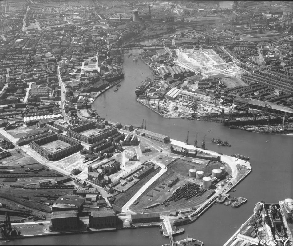 Sunderland, River Wear Commissioner's Dock Estate and Deep Water Quay and J.L. Thompson's Shipyard