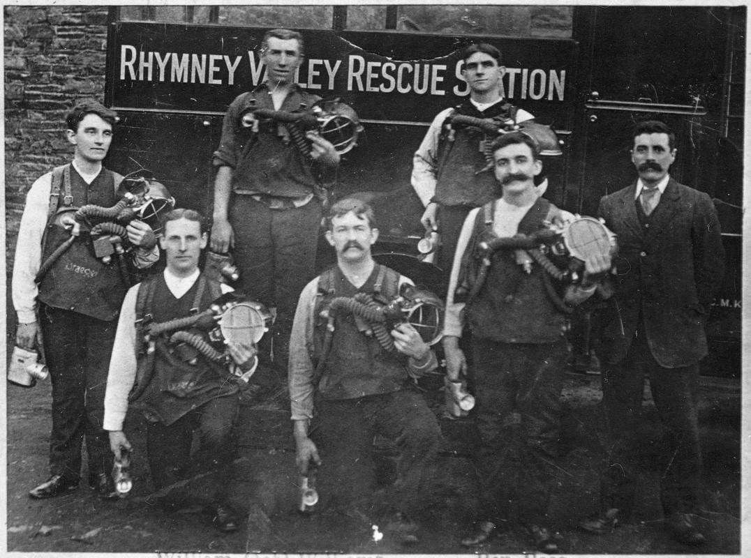 Bargoed Rescue Brigade at Rhymney Valley Rescue Station