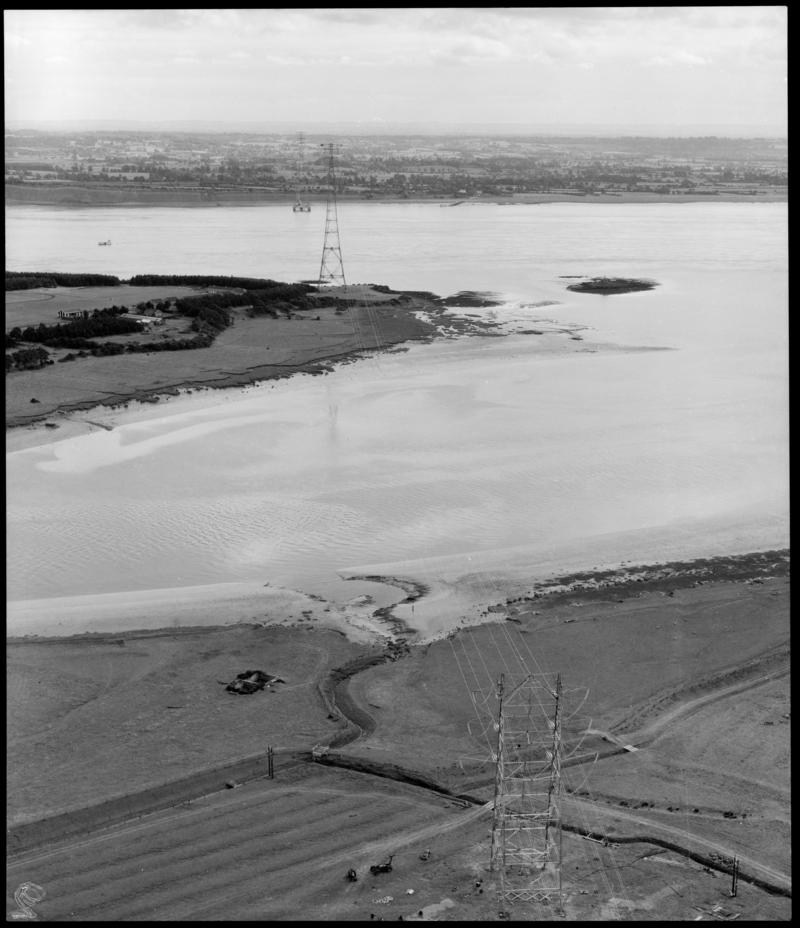 Aerial view of the Beachley crossing.