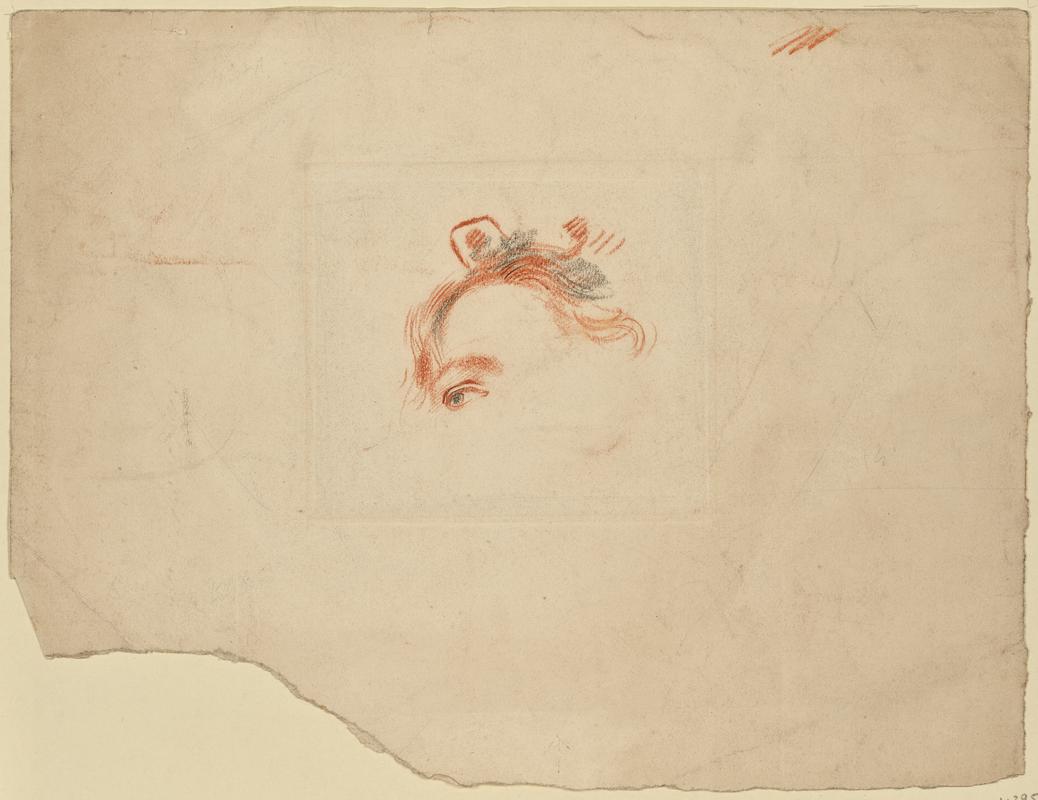 Sketch of a Woman's Eye and Forehead