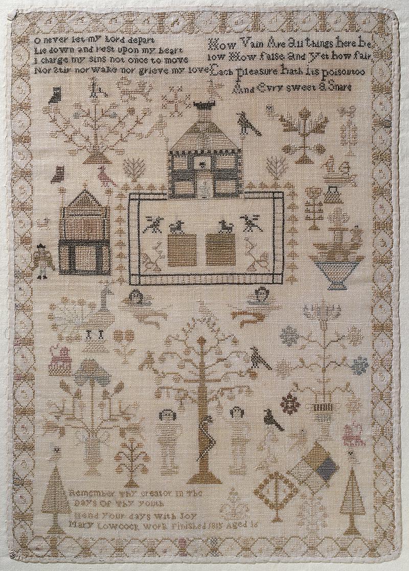 Sampler, made in St Athan, 1815