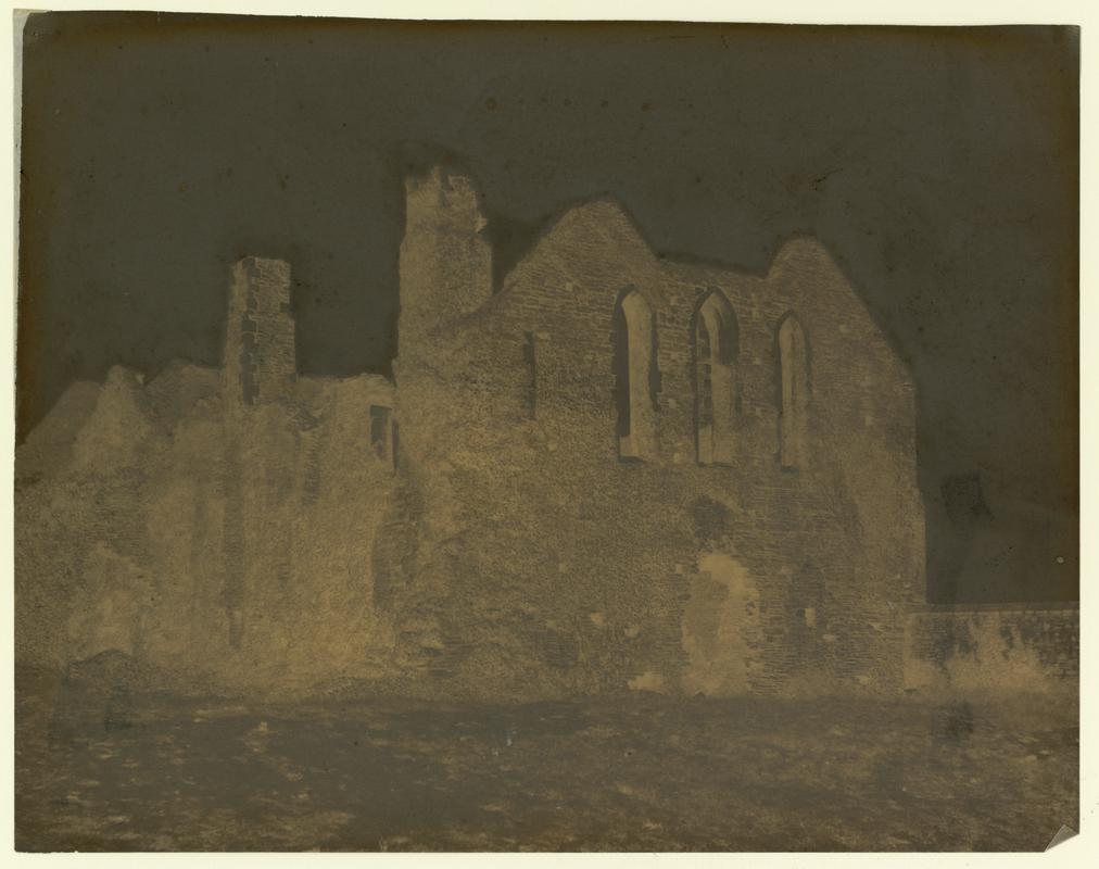 Wax paper calotype negative. Neath Abbey Ruins (1855-1860)